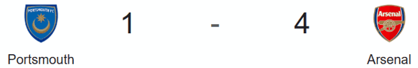 Portsmouth 1 - 4 Arsenal