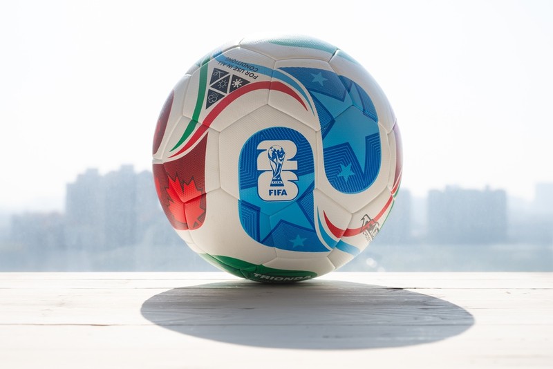 World Cup 2026 Ball Against City Skyline