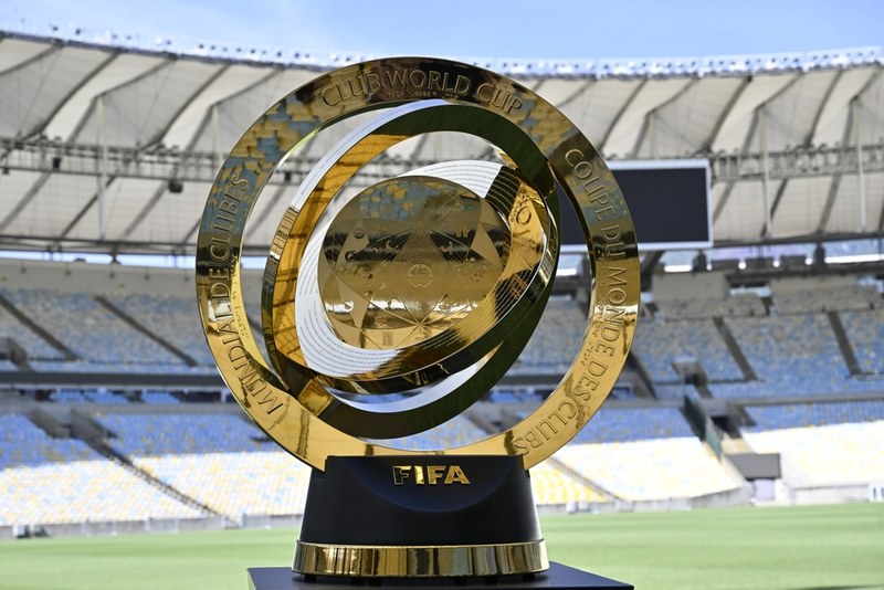 Club World Cup Trophy in Stadium